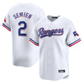 Davalo T.Rangers #2 Marcus Semien Player White Home Limited Stitched Jerseys