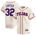 Davalo T.Rangers #32 Evan Carter Player Cream 2026 City Connect Premier Stitched Stitched Jerseys