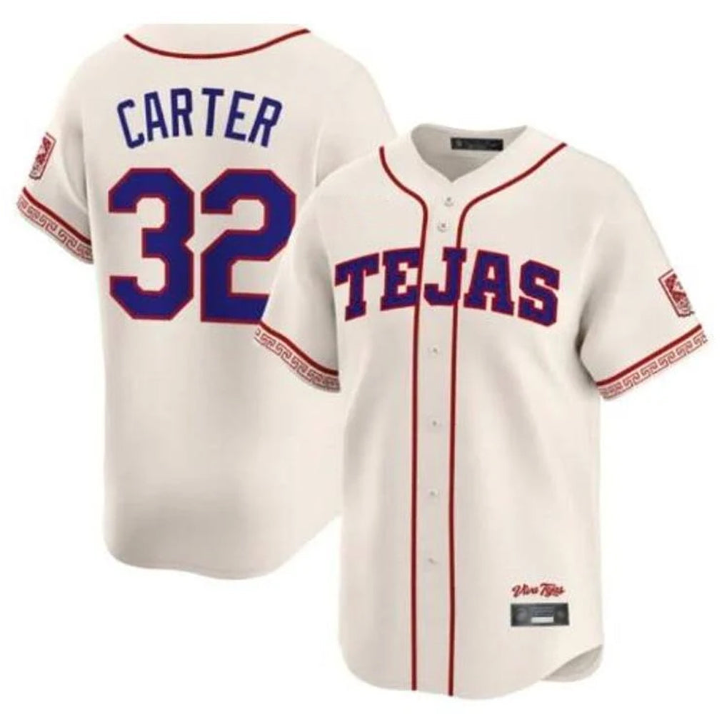 Davalo T.Rangers #32 Evan Carter Player Cream 2026 City Connect Premier Stitched Stitched Jerseys