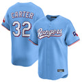 Davalo T.Rangers #32 Evan Carter Player Light Blue Home Limited Stitched Jerseys