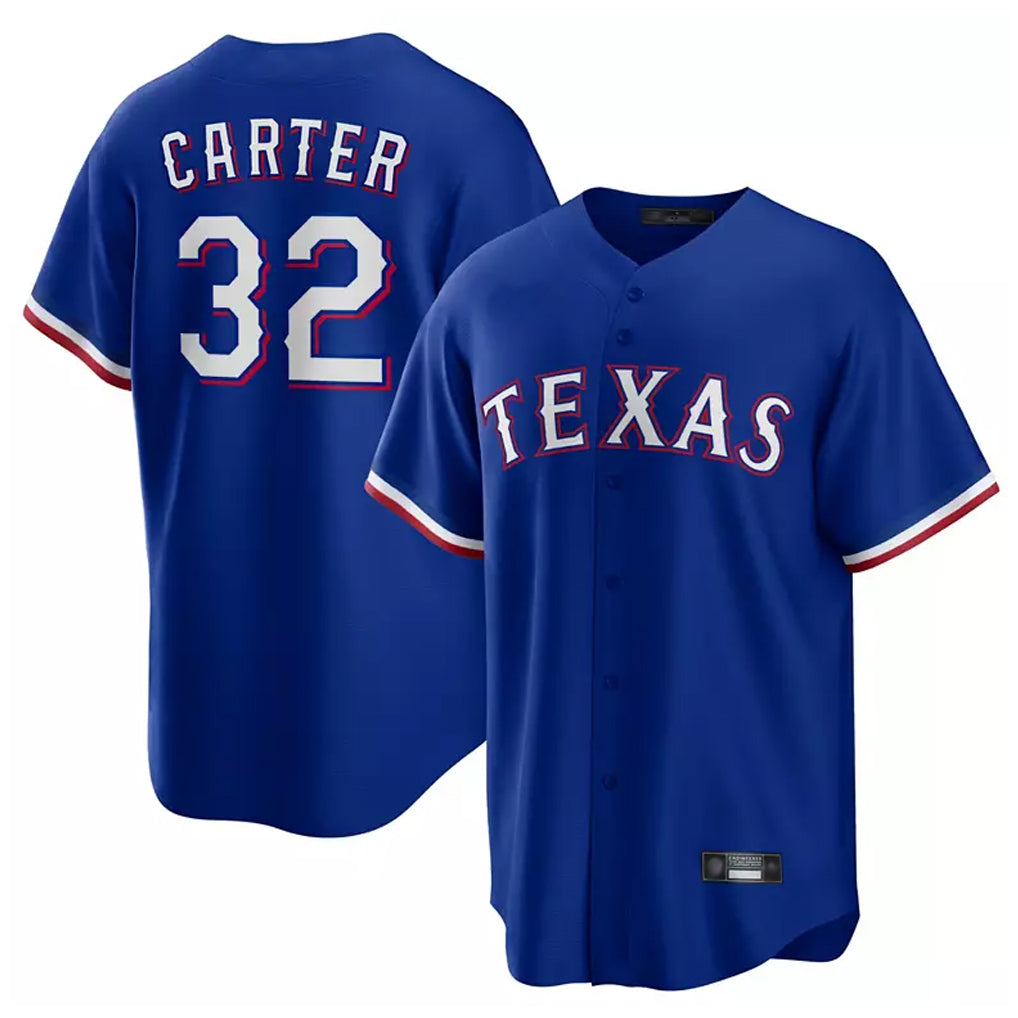 Davalo T.Rangers #32 Evan Carter Player Royal Home Limited Stitched Jerseys