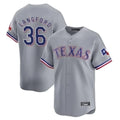 Davalo T.Rangers #36 Wyatt Langford Player Gray Home Limited Stitched Jerseys