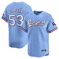 Davalo T.Rangers #53 Adolis Garcia Player Light Blue Home Limited Stitched Jerseys