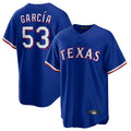Davalo T.Rangers #53 Adolis Garcia Player Royal Home Limited Game Stitched Jerseys