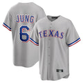 Davalo T.Rangers #6 Josh Jung Player Gray Limited Home Stitched Jerseys