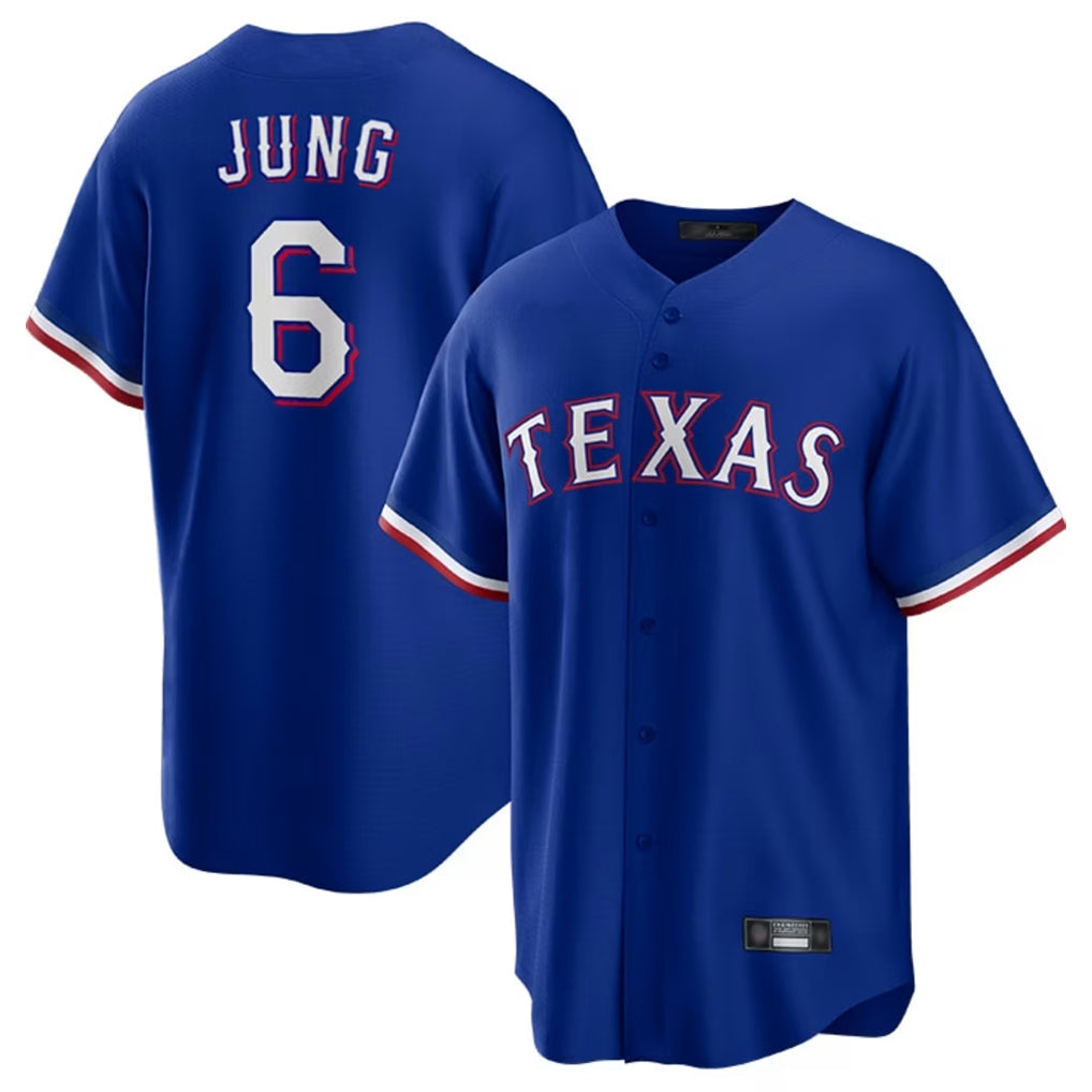 Davalo T.Rangers #6 Josh Jung Player Royal Limited Home Stitched Jerseys