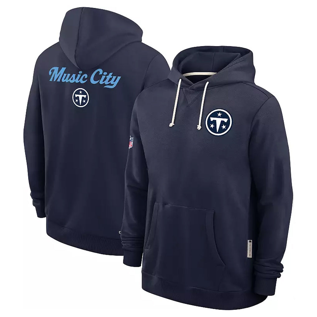 Davalo T.Titans Navy Pullover Hoodies Home Game Blank Player Stitched Jerseys