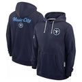 Davalo T.Titans Navy Pullover Hoodies Home Game Blank Player Stitched Jerseys