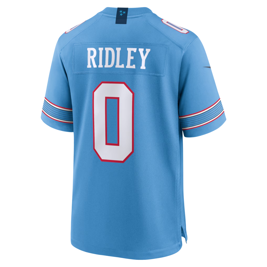 Davalo T.Titans #0 Calvin Ridley Light Blue Game Stitched Jerseys