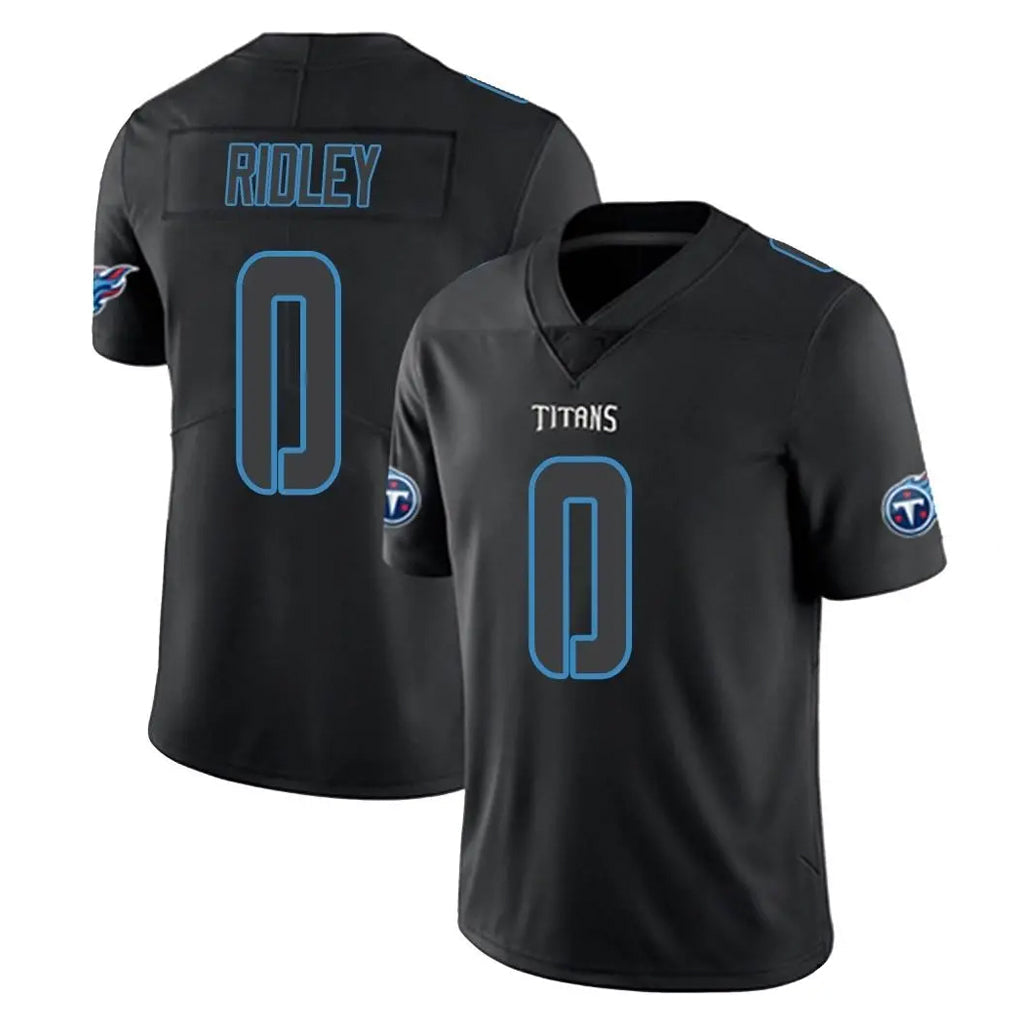 Davalo T.Titans #0 Calvin Ridley Player Black Impact Limited Home Game Stitched Jerseys