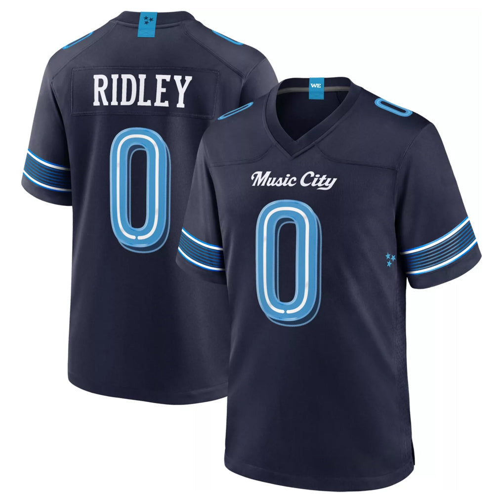 Davalo T.Titans #0 Calvin Ridley Player Navy 2026 Rivalries Collection Home Game Stitched Jerseys
