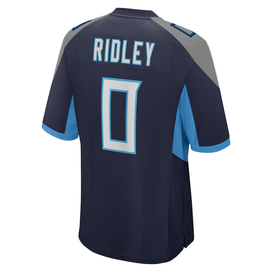 Davalo T.Titans #0 Calvin Ridley Player Navy Home Game Stitched Jerseys