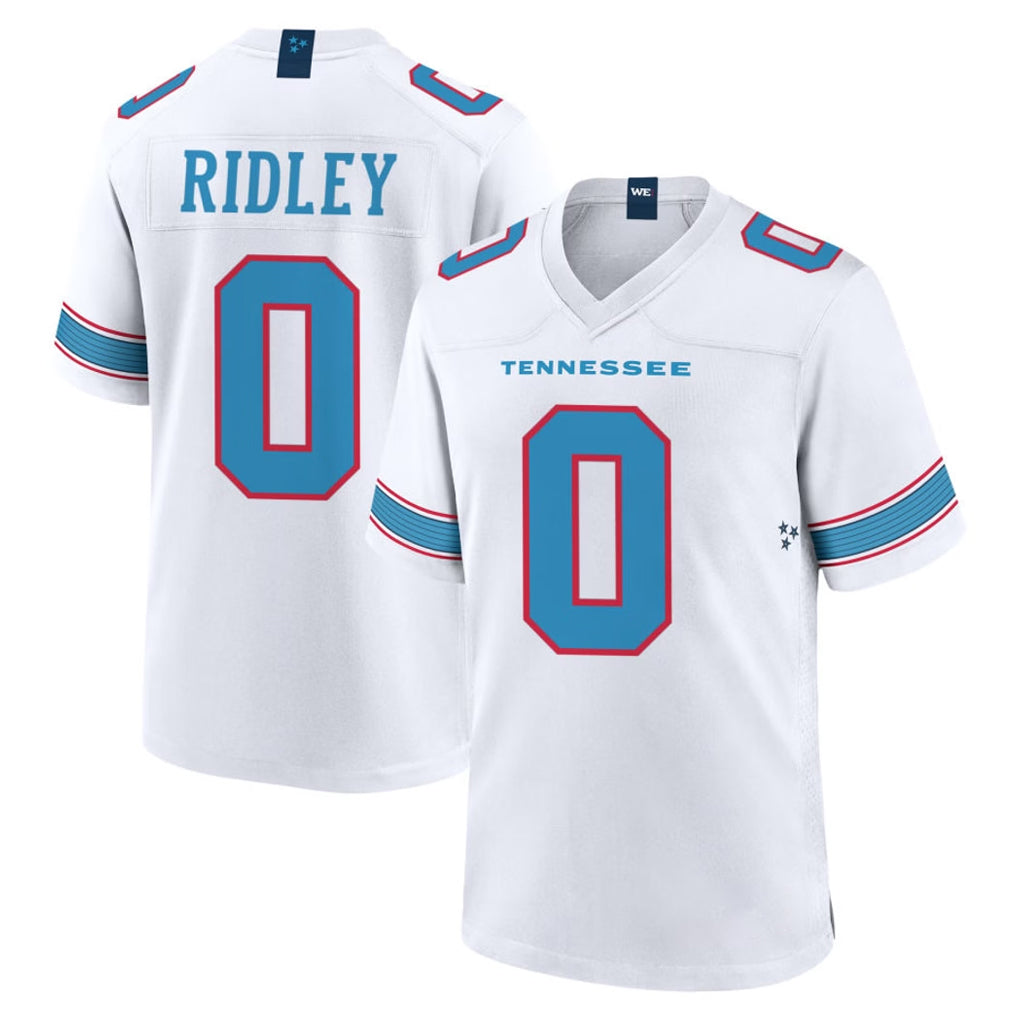 Davalo T.Titans #0 Calvin Ridley Player White 2026 Game Home Stitched Jerseys