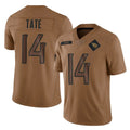 Davalo T.Titans #14 Carnell Tate Player Brown Limited Salute to Service Home Game Stitched Jerseys