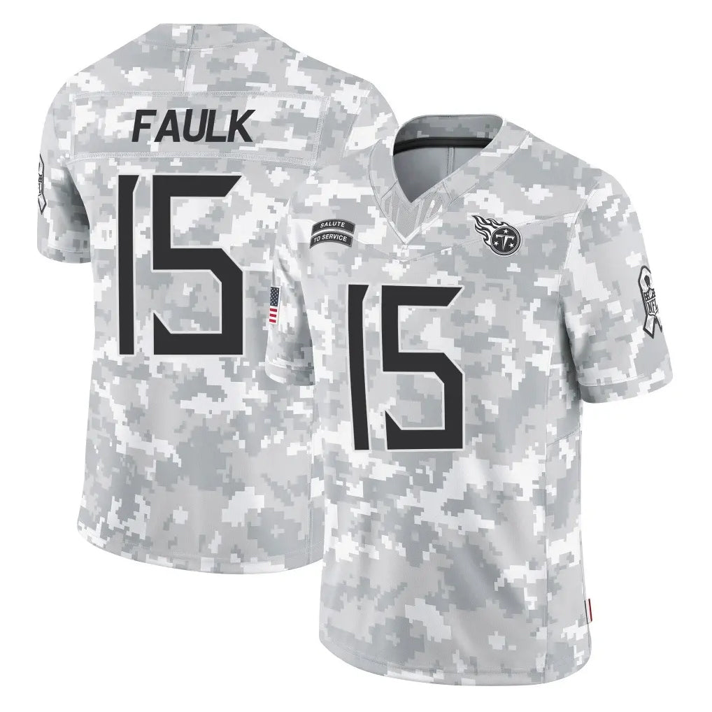 Davalo T.Titans #15 Keldric Faulk Player Arctic Camo Limited Salute to Service Home Game Stitched Jerseys