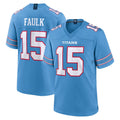 Davalo T.Titans #15 Keldric Faulk Player Light Blue 2026 Game Home Stitched Jerseys