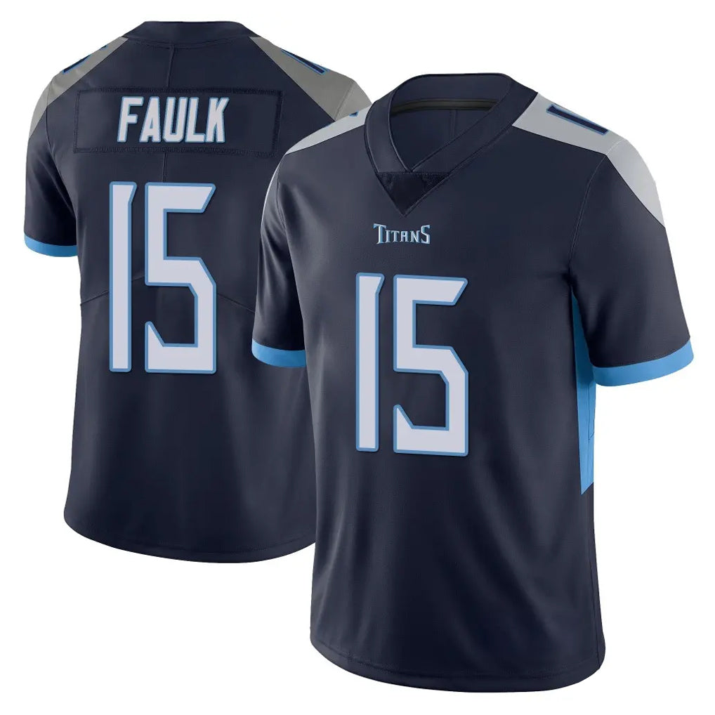 Davalo T.Titans #15 Keldric Faulk Player Navy Limited Vapor Untouchable Home Game Stitched Jerseys