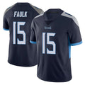 Davalo T.Titans #15 Keldric Faulk Player Navy Limited Vapor Untouchable Home Game Stitched Jerseys