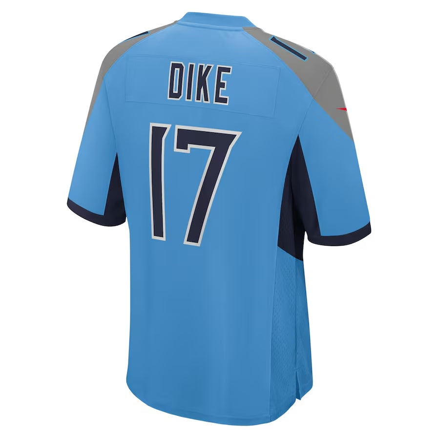 Davalo T.Titans #17 Chimere Dike Light Blue Team Game Stitched Jersey
