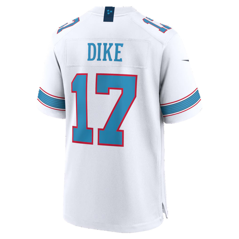 Davalo T.Titans #17 Chimere Dike White Game Stitched Jerseys