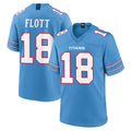 Davalo T.Titans #18 Cor'Dale Flott Player Light Blue 2026 Game Home Stitched Jerseys