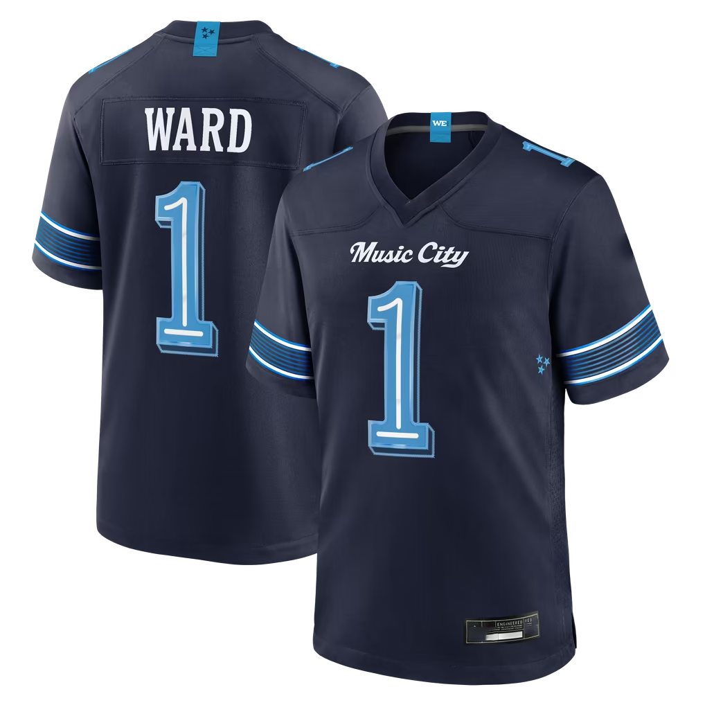 Davalo T.Titans #1 Cameron Ward Navy 2026 Rivalries Collection Game Stitched Jerseys