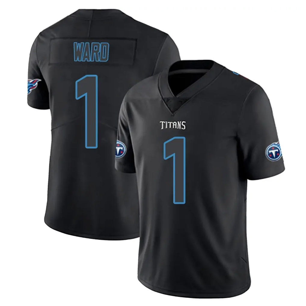 Davalo T.Titans #1 Cameron Ward Player Black Impact Limited Home Game Stitched Jerseys