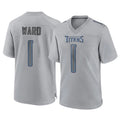 Davalo T.Titans #1 Cameron Ward Player Gray Atmosphere Fashion Home Game Stitched Jerseys