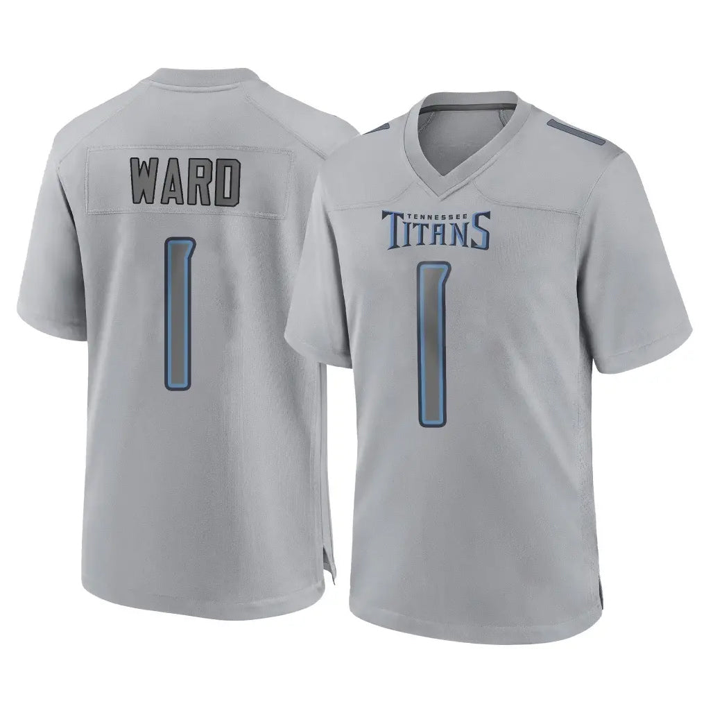 Davalo T.Titans #1 Cameron Ward Player Gray Atmosphere Fashion Home Game Stitched Jerseys