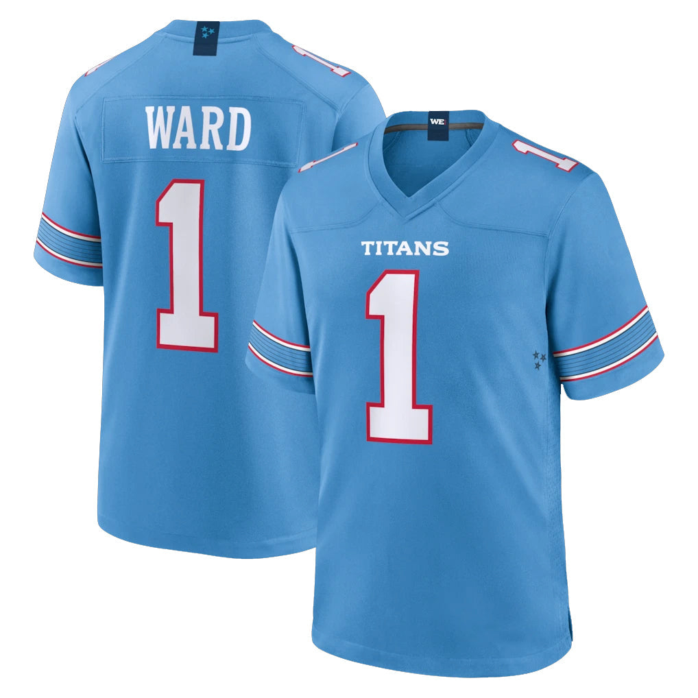 Davalo T.Titans #1 Cameron Ward Player Light Blue 2026 Game Home Stitched Jerseys