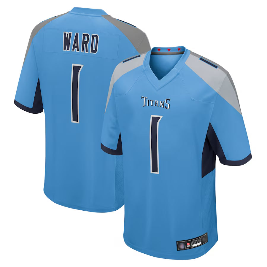 Davalo T.Titans #1 Cameron Ward Player Light Blue Game Stitched Jerseys