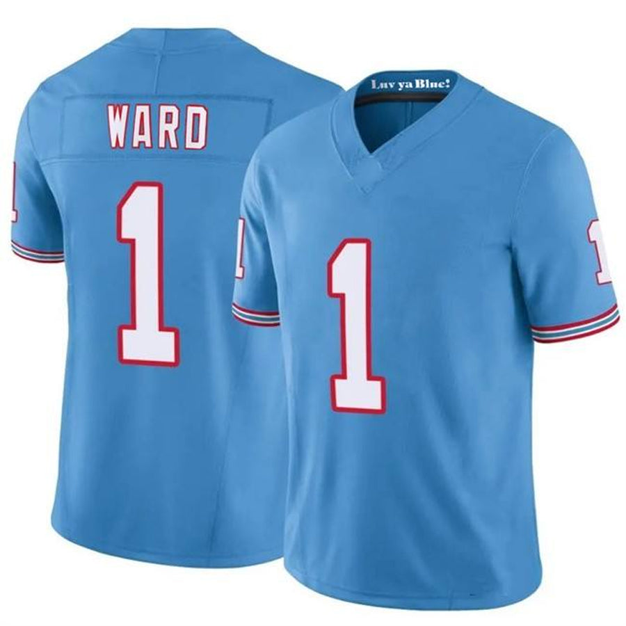 Davalo T.Titans #1 Cameron Ward Player Light Blue Vapor F.U.S.E. Limited Stitched Jerseys
