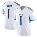 Davalo T.Titans #1 Cameron Ward Player White 2025 Vapor Limited Home Game Stitched Jerseys