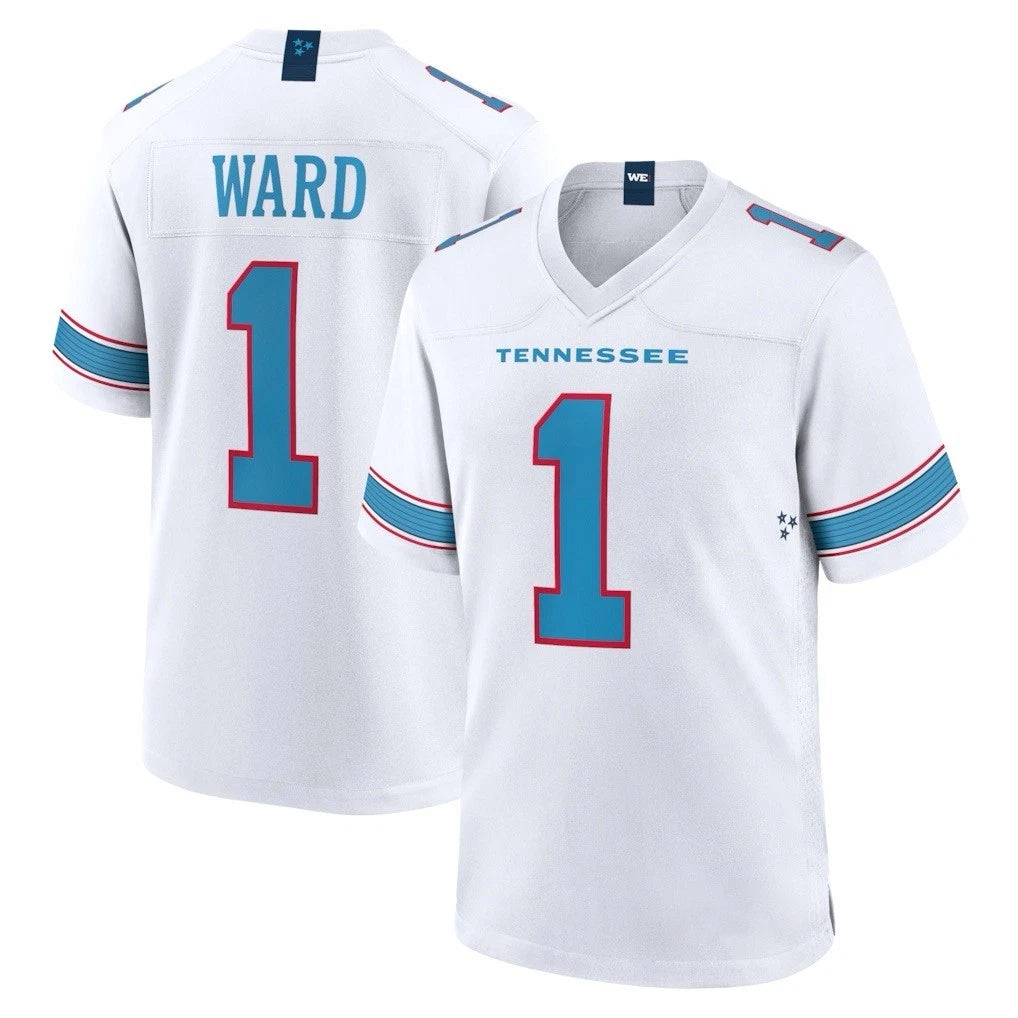 Davalo T.Titans #1 Cameron Ward Player White 2026 Game Home Stitched Jerseys
