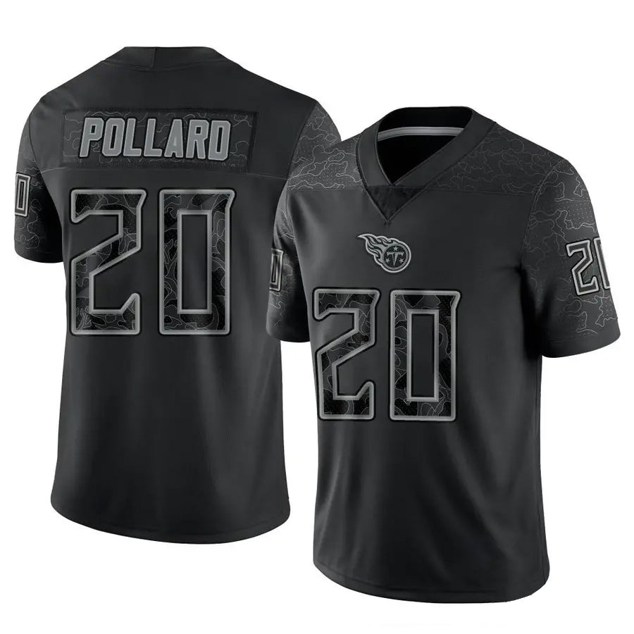 Davalo T.Titans #20 Tony Pollard Player Black RFLCTV Limited Stitched Jerseys