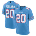 Davalo T.Titans #20 Tony Pollard Player Light Blue 2026 Game Home Stitched Jerseys