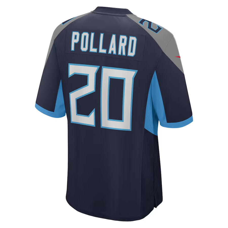 Davalo T.Titans #20 Tony Pollard Player Navy Home Game Stitched Jerseys