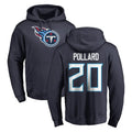 Davalo T.Titans #20 Tony Pollard Player Navy Logo Pullover Hoodies Home Game Stitched Jerseys