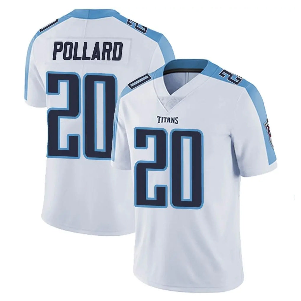Davalo T.Titans #20 Tony Pollard Player White Limited Vapor Untouchable Home Game Stitched Jerseys