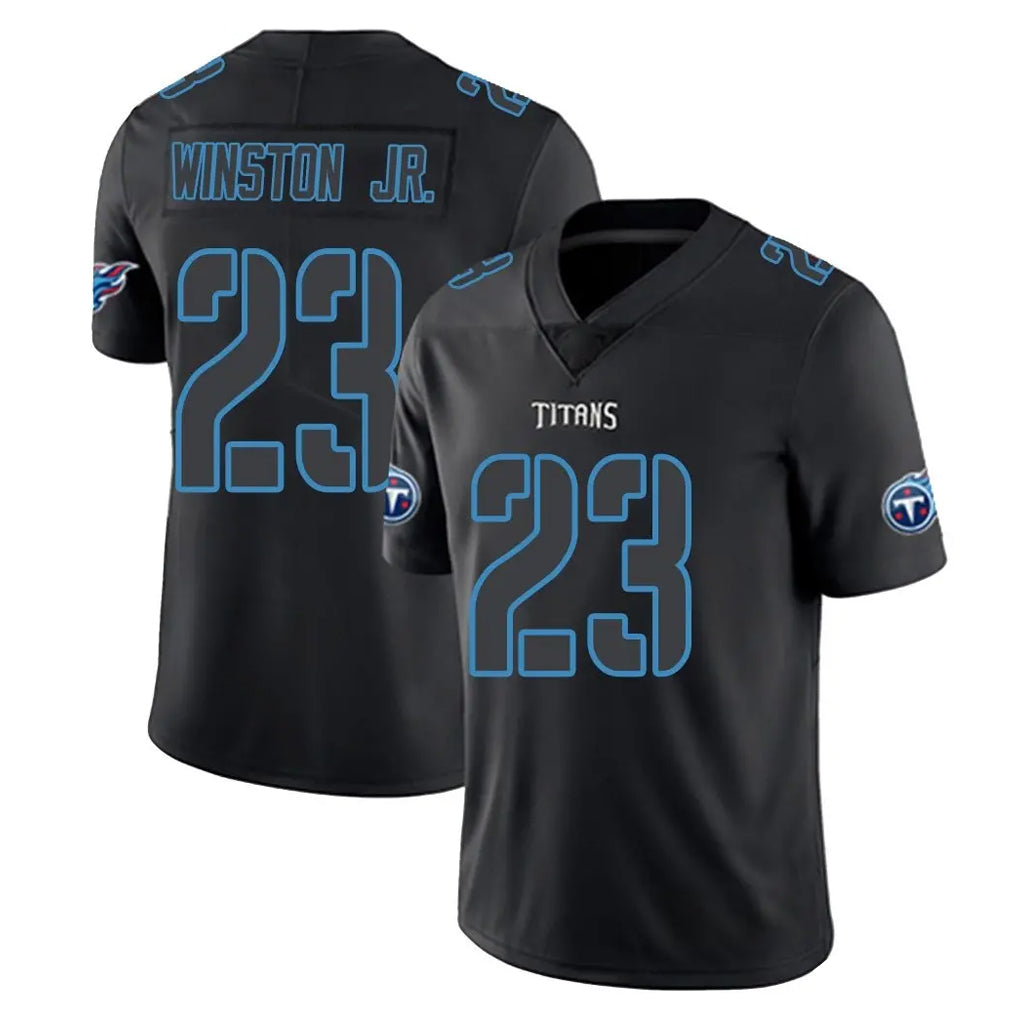 Davalo T.Titans #23 Kevin Winston Jr. Player Black Impact Limited Home Game Stitched Jerseys