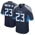 Davalo T.Titans #23 Kevin Winston Jr. Player Navy Home Game Stitched Jerseys