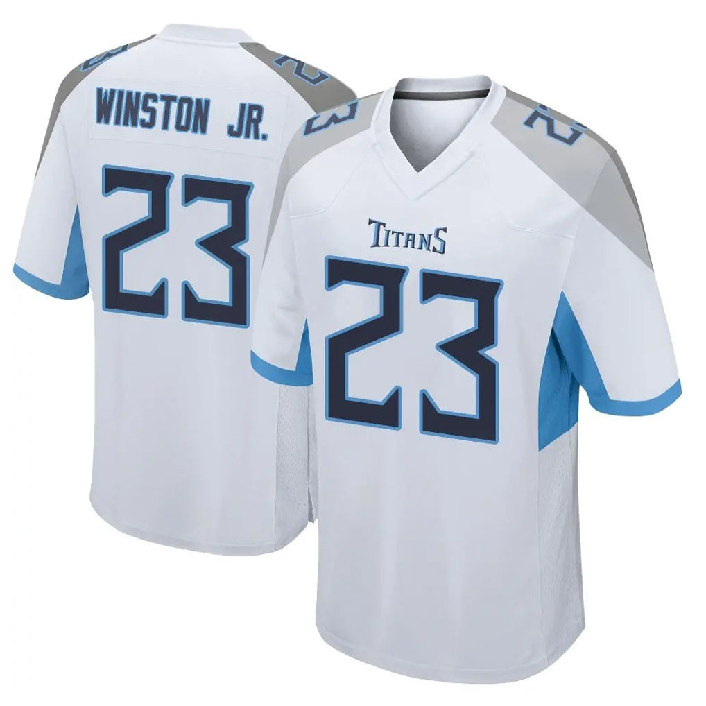Davalo T.Titans #23 Kevin Winston Jr. Player White Home Game Stitched Jerseys