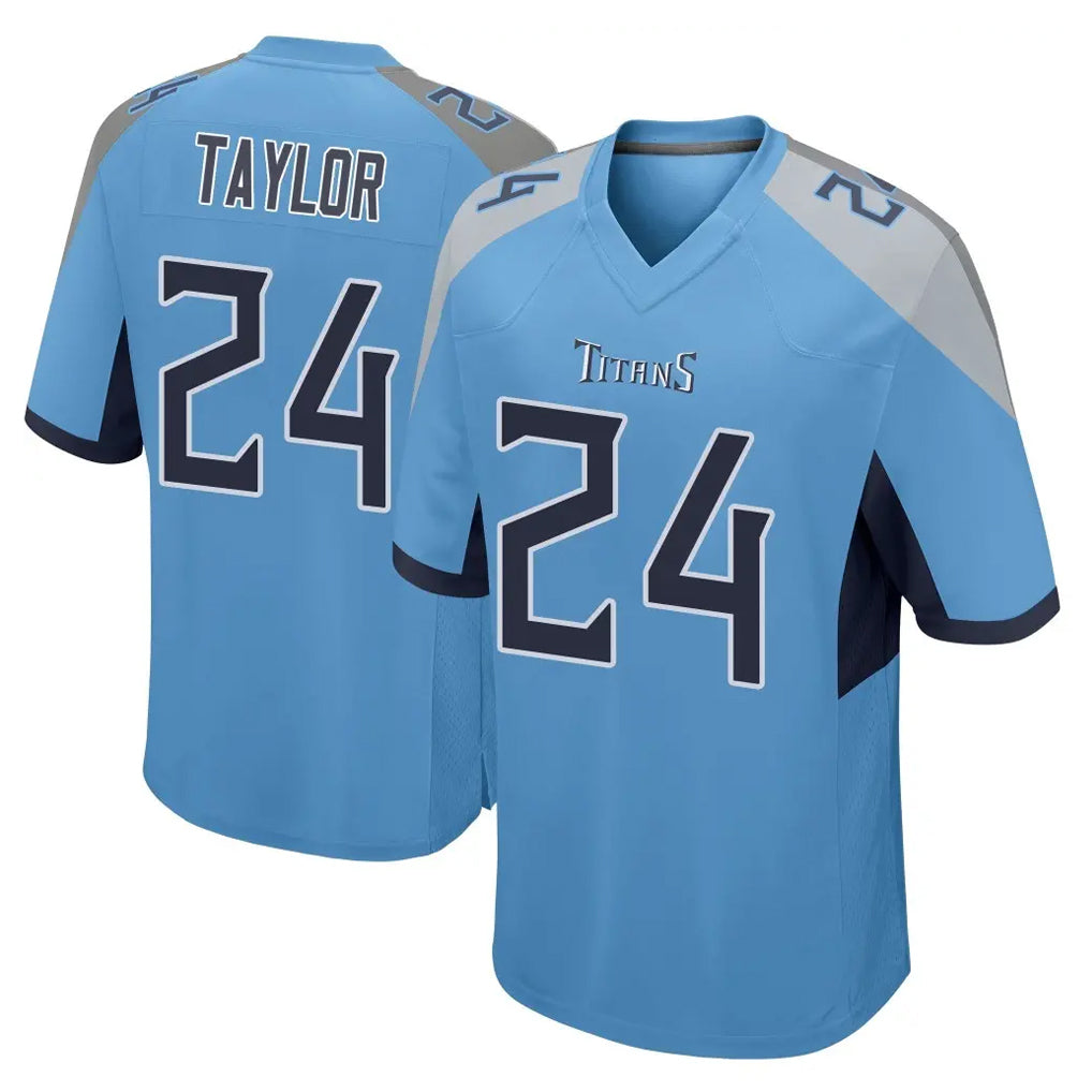Davalo T.Titans #24 Alontae Taylor Player Light Blue Home Game Stitched Jerseys