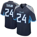 Davalo T.Titans #24 Alontae Taylor Player Navy Home Game Stitched Jerseys
