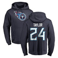 Davalo T.Titans #24 Alontae Taylor Player Navy Logo Pullover Hoodies Home Game Stitched Jerseys