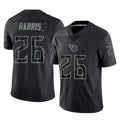 Davalo T.Titans #26 Marcus Harris Player Black Limited Reflective Home Game Stitched Jerseys