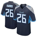 Davalo T.Titans #26 Marcus Harris Player Navy Home Game Stitched Jerseys