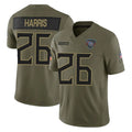 Davalo T.Titans #26 Marcus Harris Player Olive Limited 2025 Salute to Service Home Game Stitched Jerseys