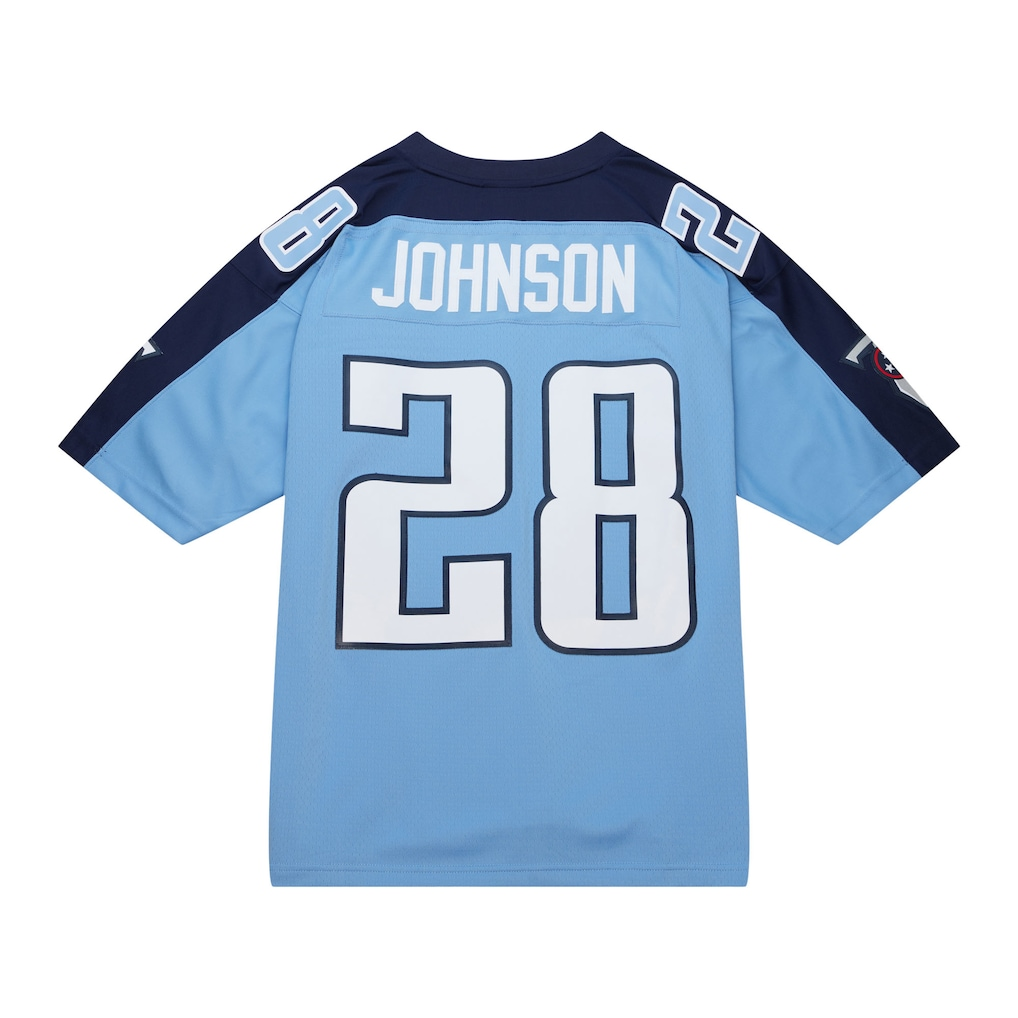 Davalo T.Titans #28 Chris Johnson Mitchell & Ness Light Blue Legacy Replica Jersey Stitched Puhic Game Jerseys