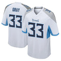 Davalo T.Titans #33 Cedric Gray Player White Home Game Stitched Jerseys